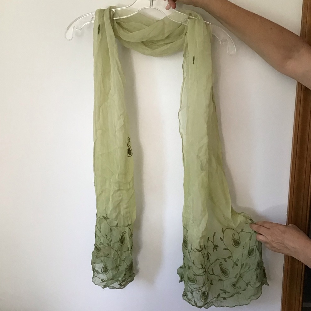 Green scarf